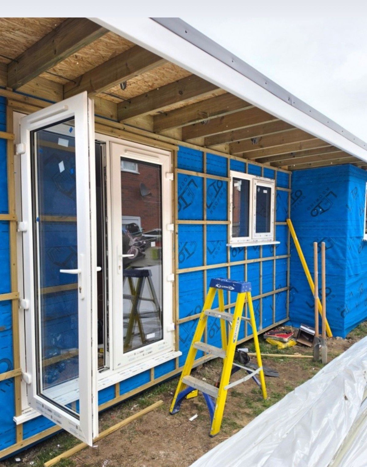 Garden Room Build project view 3